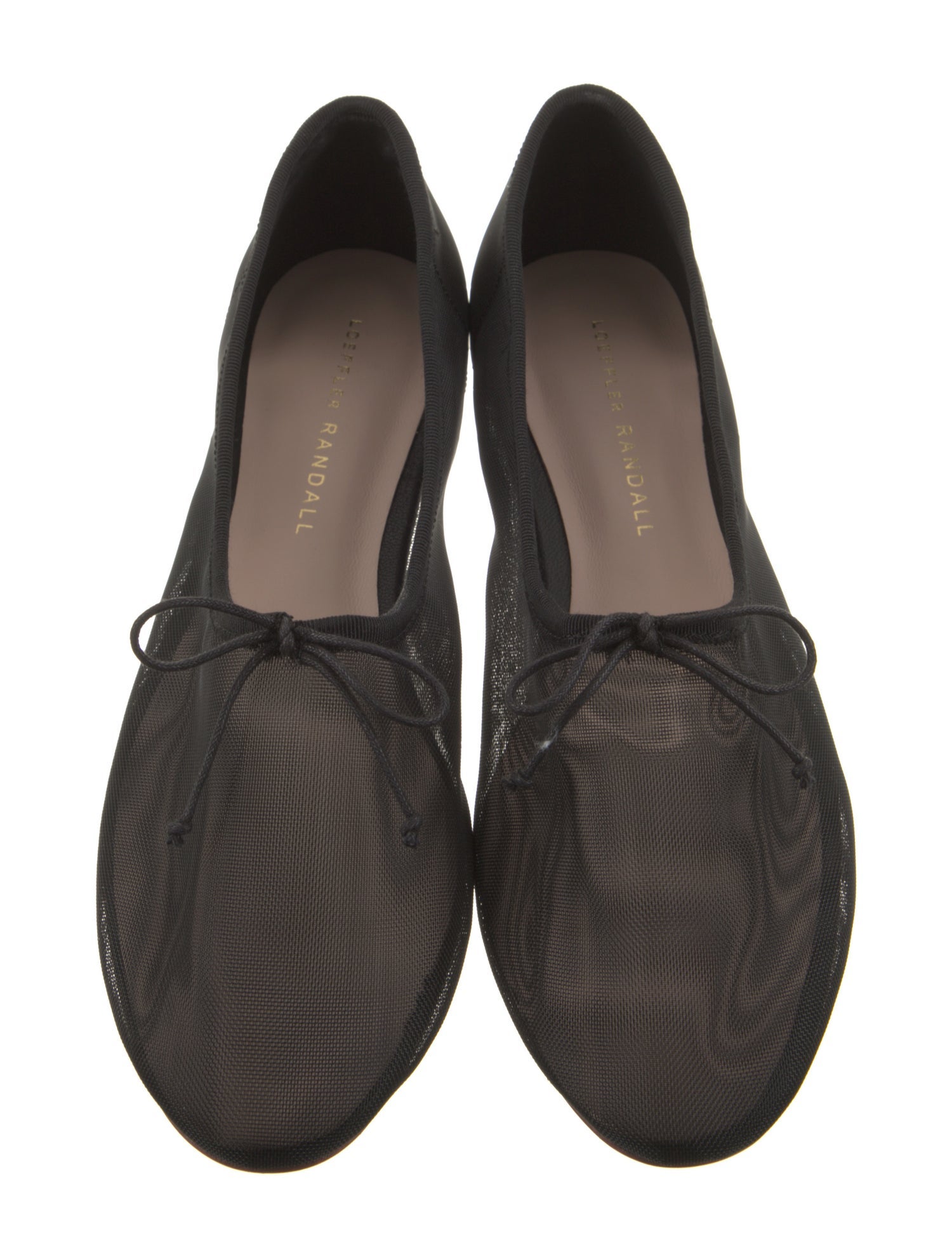 Loeffler Randall Mesh Bow Accents Ballet Flats